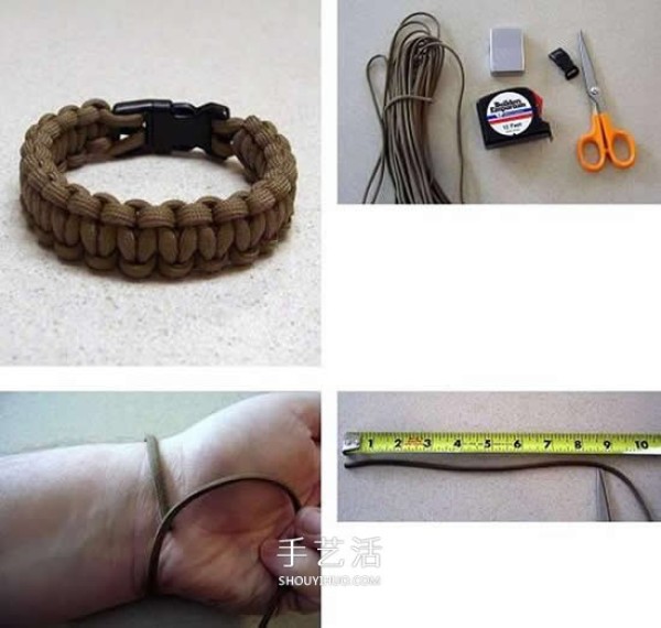 Illustrated tutorial on how to weave a paracord bracelet, how to weave a paracord bracelet