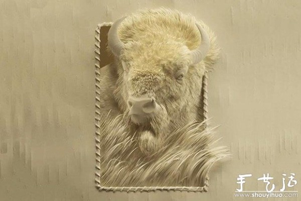 3D animal sculptures from paper DIY