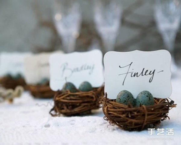 DIY pictures of forest style wedding accessories, feel full of happiness! 