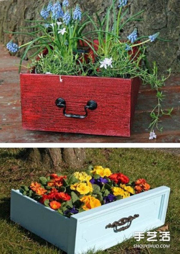 What to do with old furniture at home and transform it into flower pots and flower stands DIY