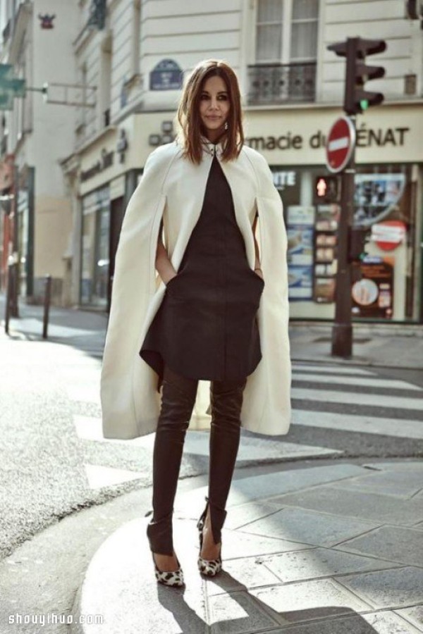 Fashionable outfits for autumn and winter, put on a cape and shawl and be a chic girl