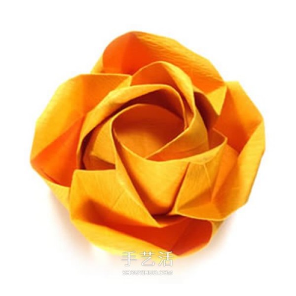 Transform and fold beautiful paper roses by hand on Kawasaki Rose