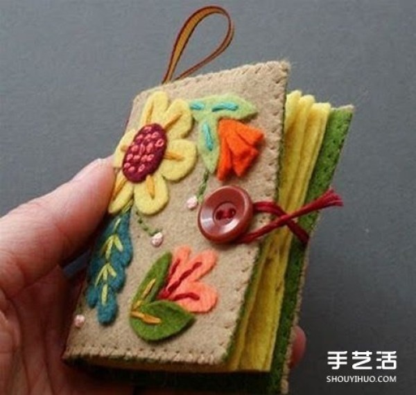 Appreciation of beautiful non-woven fabric notebook pictures and handmade fabric art notebook works