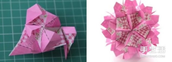 How to make paper flower balls, illustrated steps on how to fold paper flower balls, illustrated tutorials