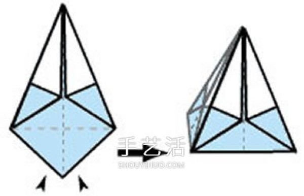 How to fold a flower storage box and illustrate the folding method of a simple and beautiful paper box