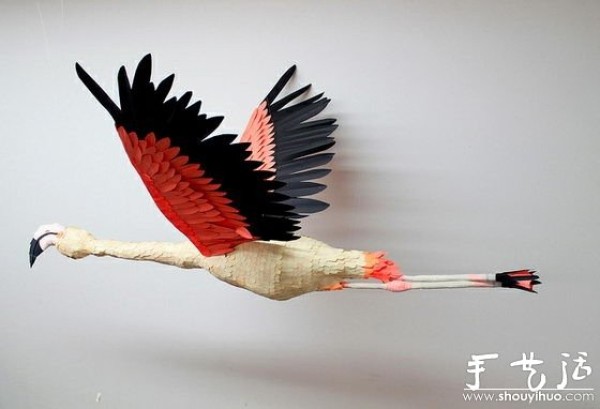 Paper art works: beautiful birds