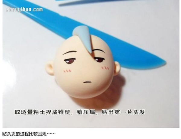 "Gintama" protagonist Gintoki Sakatas doll DIY made from clay