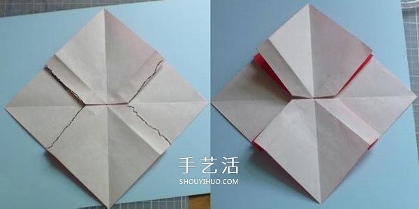 Handmade origami bow step by step chart and simple bow folding method