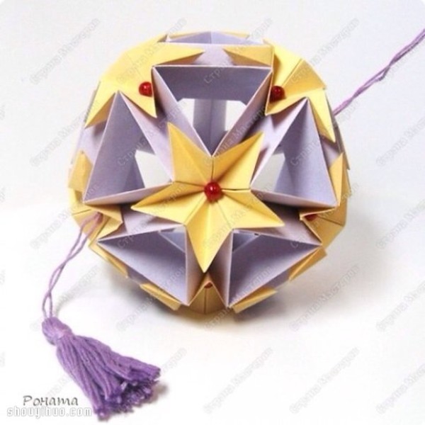 Appreciation of the beautiful handmade origami flower balls (1)