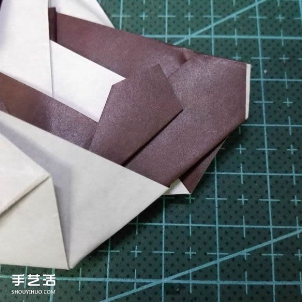 Handmade origami fish fish illustrates how to fold a complex tropical horsefish