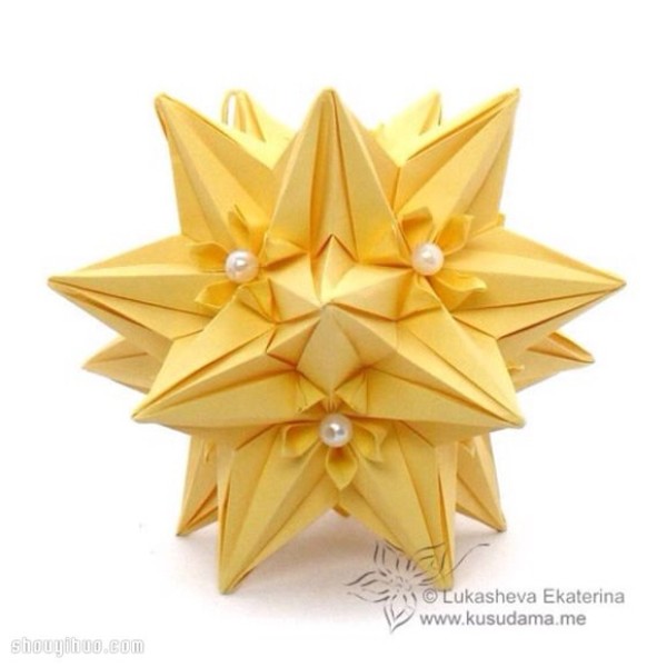 Appreciation of the beautiful handmade origami flower balls (2)