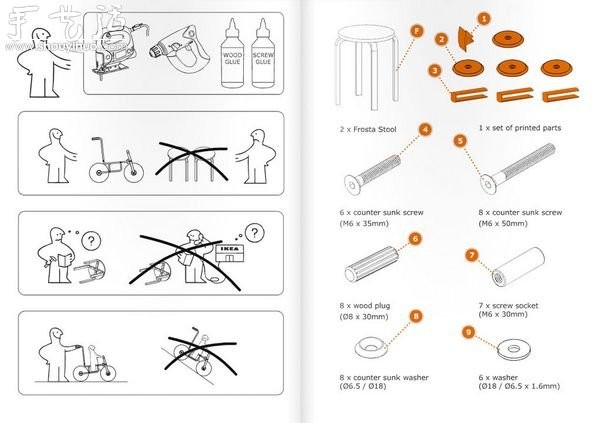 IKEA Wooden Bench DIY Wooden Bicycle