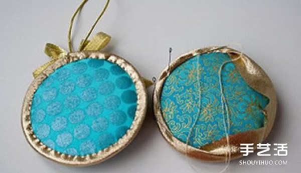 DIY diagram of handmade circular embroidered wind hanging ornaments for non-woven pendants