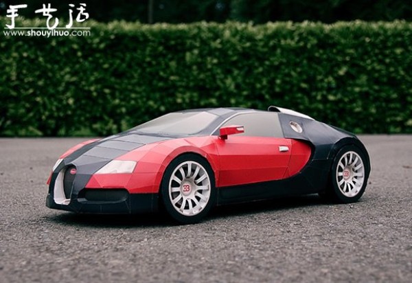 Appreciation of the handmade paper model sports car