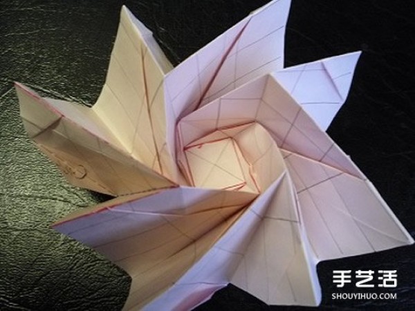 Japanese origami masters intricate rose origami tutorial with step-by-step illustration