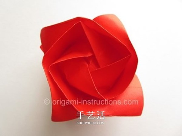 Kawasaki Rose Folding Tutorial Kawasaki Rose Improved Origami Illustrations