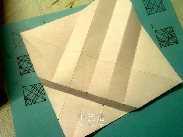 Cute Origami Tutorial Illustrated Steps for Folding the Cute Three-dimensional Damax