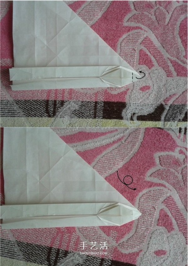 Victors folding method illustrates the steps of a complex origami passenger plane