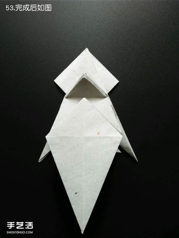 Super complex origami shark illustration, detailed steps for folding a three-dimensional shark