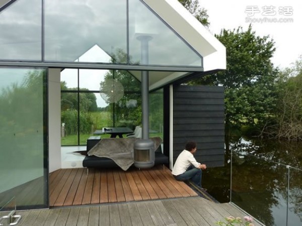 Decoration design of holiday cabin in Dutch Lake District