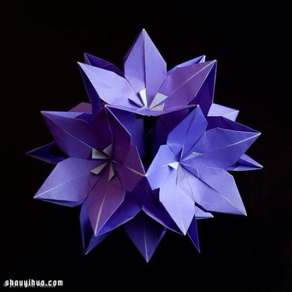 Appreciation of the beautiful handmade origami flower balls (2)