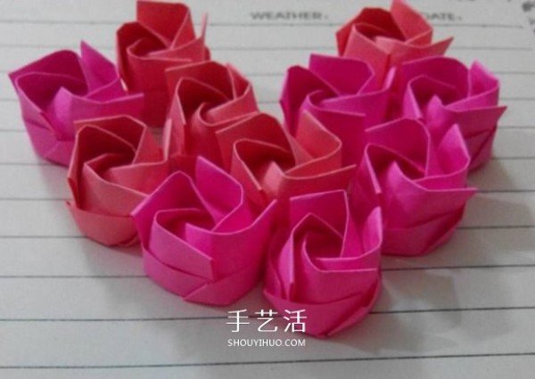 The simplest way to fold paper roses, how to fold simple and beautiful roses