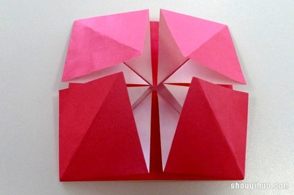 How to make paper hydrangea, origami hydrangea handmadeMaking illustration tutorial