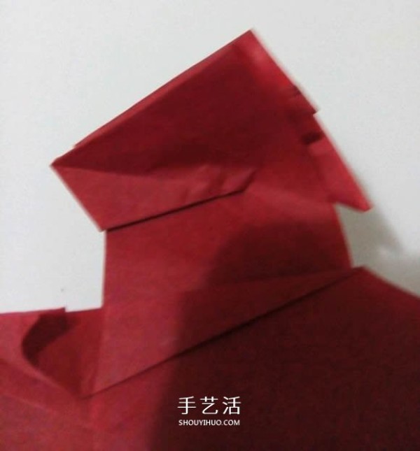 The process of folding the auspicious beast Kirin, the illustrated process of folding the Origami Tetsushi Kamiyas Kirin