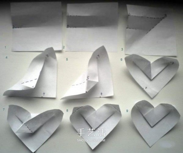 How to fold a simple love box, how to fold a heart-shaped box with one piece of paper,