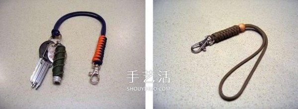 How to braid hand-made knife pendant rope and illustrate the weaving method of parachute pendant