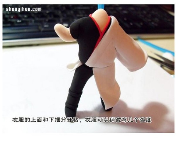 "Gintama" protagonist Gintoki Sakatas doll DIY made from clay