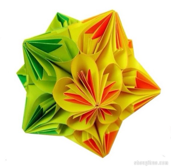 Appreciation of the beautiful handmade origami flower balls (7)