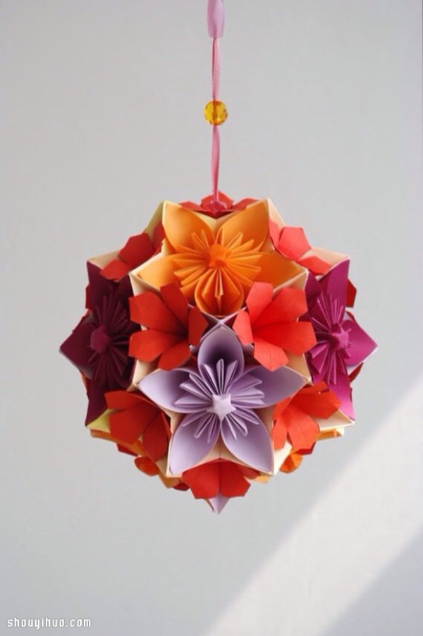 Appreciation of the beautiful handmade origami flower balls (3)