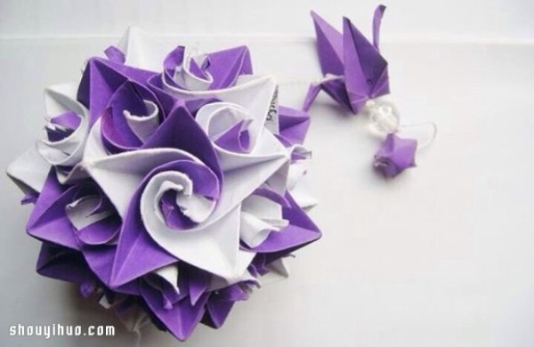 Appreciation of the beautiful handmade origami flower balls (1)