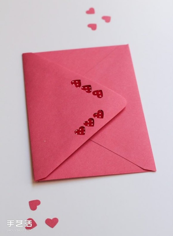 Romantic Valentines Day envelopes and decorative labels DIY handmade tutorial