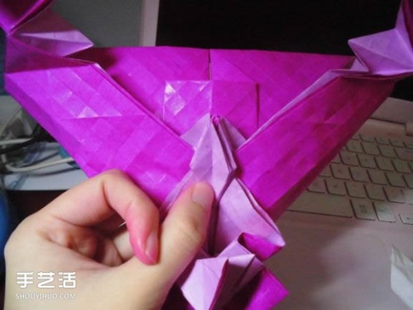 Die Lianhua Love Origami Illustration of Creative Love Origami Step by Step