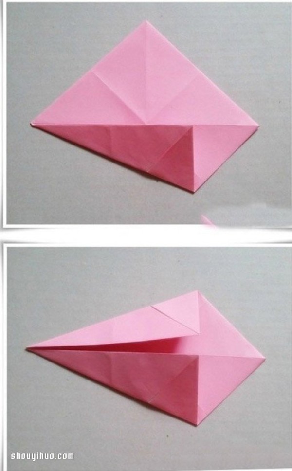 How to fold an origami parasol and illustrate how to make an origami parasol by hand