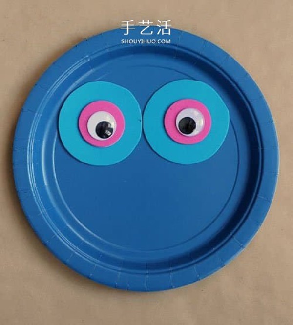 Kindergarten paper plate owl handmade, simple and cute! 