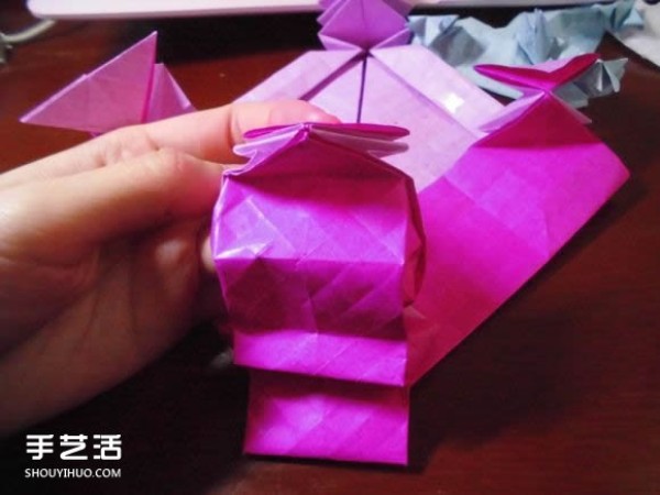 Die Lianhua Love Origami Illustration of Creative Love Origami Step by Step