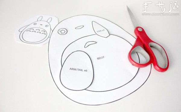 Tutorial on handmade DIY Totoro plush doll