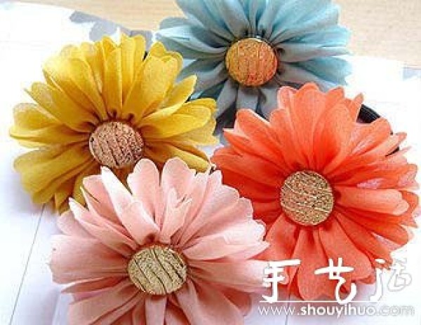 Beautiful fabricHand-making tutorial of art flowers