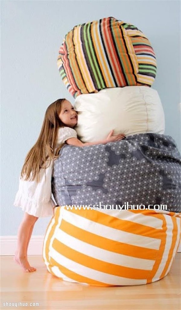 How to make a homemade lazy sofa with handmade fabrics