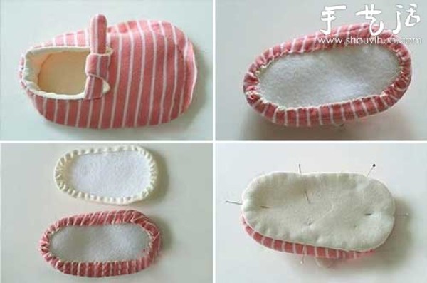 Handmade fabrics make cute and comfortable baby shoes