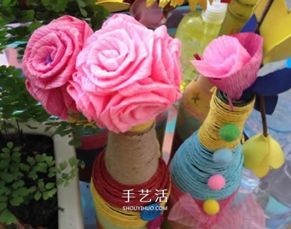 How to make handmade crepe paper roses, how to fold roses and crepe paper flowers