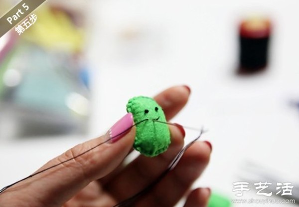 Super cute Pea Doll pendant hand-making tutorial