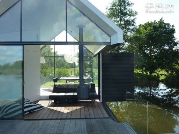 Decoration design of holiday cabin in Dutch Lake District