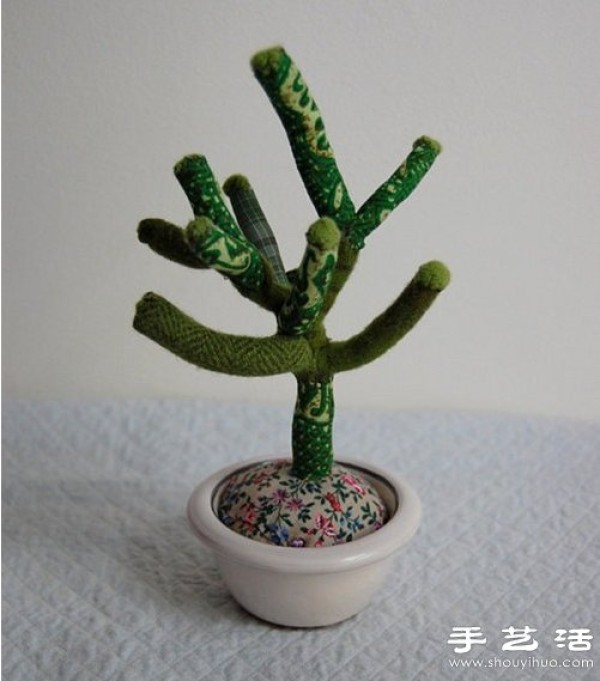 Fabric handmade succulent potted decorations