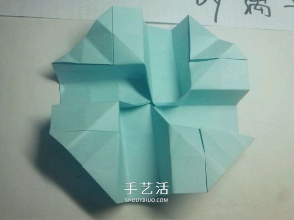 Teach you folding step by step! Detailed illustration of Kawasaki rose origami process