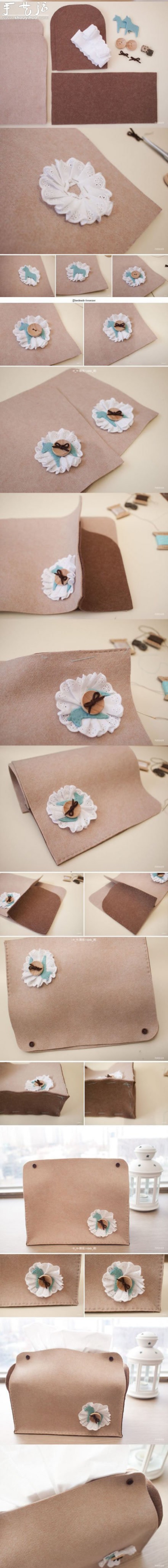 A fabric art tutorial for making elegant womens bags from non-woven fabrics