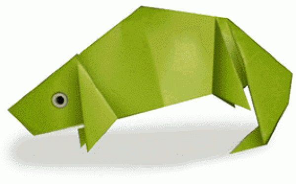 Lizard (Chameleon) Origami Method